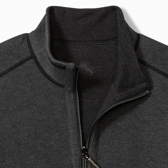 Tommy Bahama Other - Tommy Bahama Expresso Bayview Half Zip Pullover L